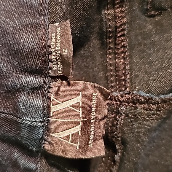 Woman's Armani Exchange Jeans, size 12 color black - Picture 4 of 8